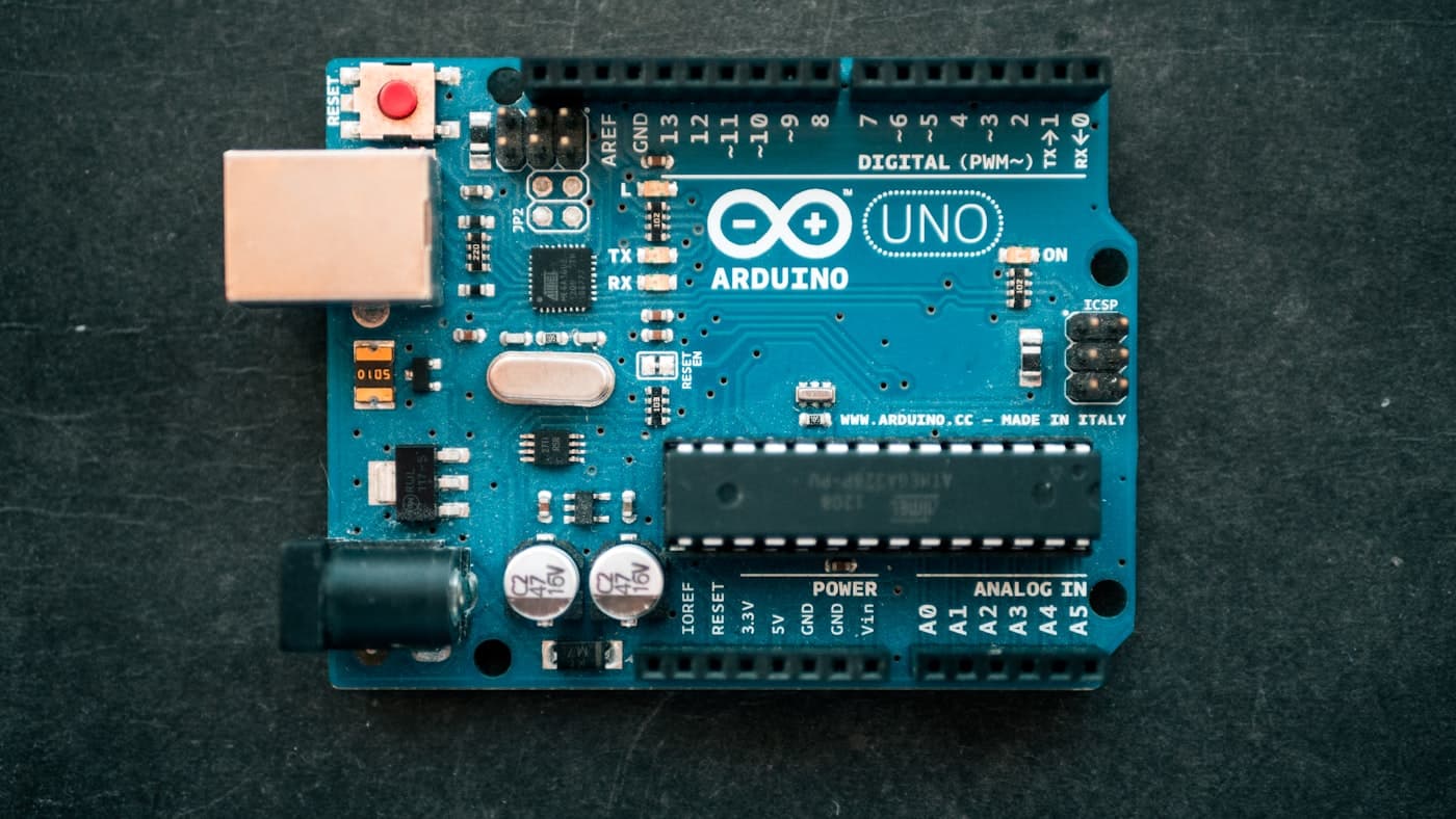 Microcontroller and embedded electronics on a workbench