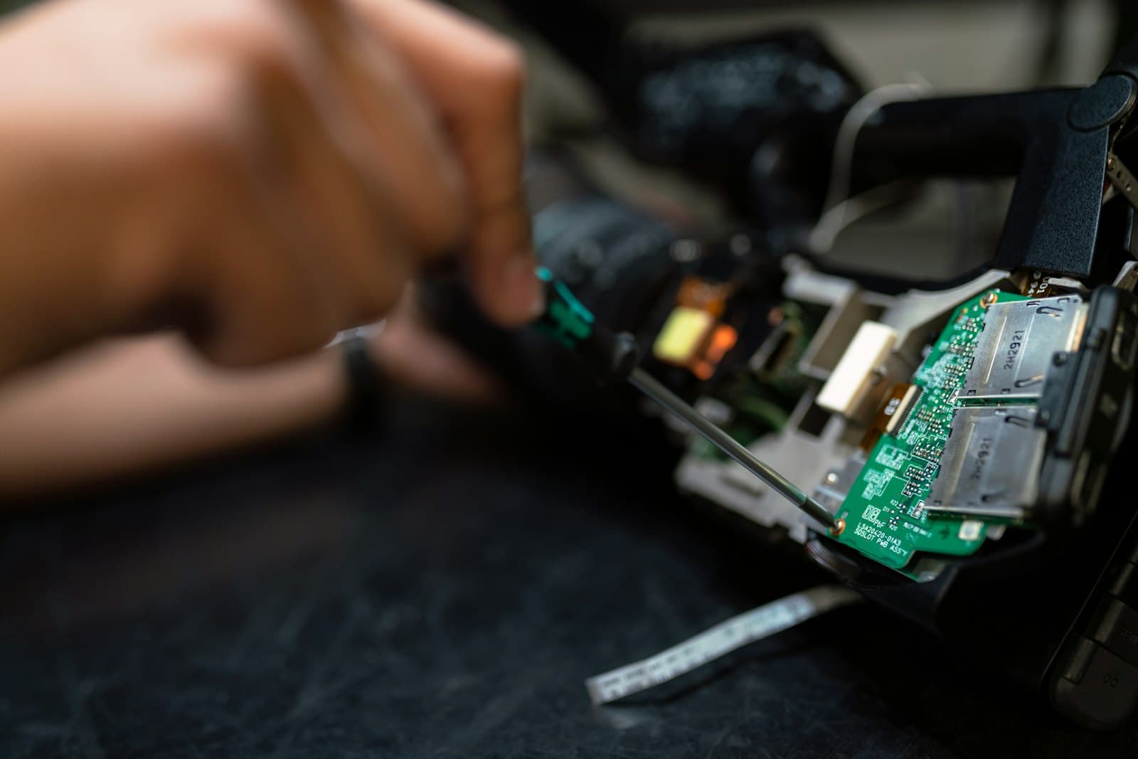 Engineering lab with test equipment for hardware debugging